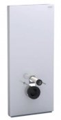 Geberit Monolith Plus White Glass 114cm Sanitary Module for Wall Hung WC