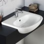 RAK Tonique 52cm 1 Tap Hole Semi Recessed Basin