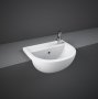 RAK Compact 45cm 1 Tap Hole Semi Recessed Basin