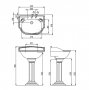 Silverdale Belgravia 635mm Basin - Old English White