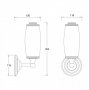 Burlington Bathrooms Round Base Frosted Tube Glass Shade (Pair) - Stock Clearance