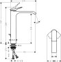 Hansgrohe Vivenis Single Lever Basin Mixer 250 for Washbowls with Pop-Up Waste Set - Matt Black