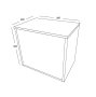 Scudo Alfie 600mm Wall-Hung Vanity Unit - Matt Black