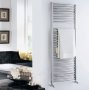 Essential Curved Chrome 690 x 500mm Towel Warmer