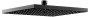 Keuco 250mm Square Shower Head - Matt Black