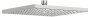 Keuco 250mm Square Shower Head - Stainless Steel