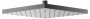 Keuco 250mm Square Shower Head - Brushed Black / Chrome