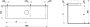 Laufen Lani 1600mm Countertop with Installation Brackets (Centre Cut-Out) - Matt White
