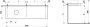 Laufen Lani 1600mm Countertop with Installation Brackets (Left Cut-Out) - Matt White