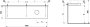 Laufen Lani 1600mm Countertop with Installation Brackets (Right Cut-Out) - Matt White