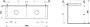 Laufen Lani 1600mm Countertop with Installation Brackets (Left & Right Cut-Out) - Matt White