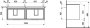Laufen Juna 1300 x 450mm 4 Drawer Double Vanity Unit (for Pro S Basin) - Wild Oak