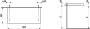 Laufen Lani 1000mm Countertop with Installation Brackets (without Cut-Out) - Wild Oak