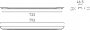 Vado Cameo 800mm Furniture Top-Mount Handle - Matt White