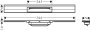 Hansgrohe Raindrain Flex Finish Set Shower Drain 700mm Cuttable for Wall Mounting - Brushed Black Chrome