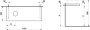 Laufen Lani 1200mm Countertop with Installation Brackets (Left Cut-Out) - Matt White