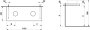 Laufen Lani 1200mm Countertop with Installation Brackets (Left & Right Cut-Out) - Traffic Grey