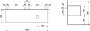Laufen Alessi 1600mm Drawer Element with Right Cut-Out - Pearl Beige