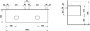 Laufen Alessi 1600mm Drawer Element with Left & Right Oval Cut-Out - Pearl Beige