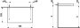 Laufen Lani 800mm Countertop with Installation Brackets (without Cut-Out) - Matt White