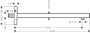 Hansgrohe Shower Arm E 39cm with Rectangular Shaft - Matt White