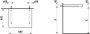 Laufen Lani 600mm Countertop with Installation Brackets (without Cut-Out) - Matt White