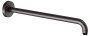 Keuco 450mm Wall-Mounted Shower Arm with Round Rosette - Brushed Titanblack