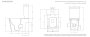 Tavistock Compass Square Comfort Height Open-Back Close Coupled Rimless Toilet
