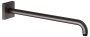 Keuco 450mm Wall-Mounted Shower Arm with Square Rosette Extension - Brushed Titanblack
