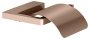 Keuco Collection Moll Toilet Roll Holder with Lid - Brushed Red Gold