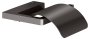 Keuco Collection Moll Toilet Roll Holder with Lid - Brushed Titanblack