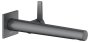 Keuco Edition 11 Single Lever Mixer for Wall Mounting Extension 243mm - Brushed Black / Chrome