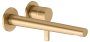 Keuco Edition 400 Single Lever Mixer Wall Mounted Extension 243mm - Brushed Brass