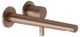 Keuco Edition 400 Single Lever Mixer Wall Mounted Extension 243mm - Brushed Red Gold
