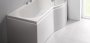 Carron Arc 1700 x 700/850mm Right Hand Carronite Shower Bath