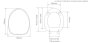 Tavistock Millennium Toilet Seat with Chrome Hinges - Limed Oak Wood Veneer