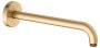 Keuco 300mm Wall-Mounted Shower Arm with Round Rosette - Brushed Brass