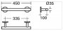 Ideal Standard Miscellaneous Contemporary 45cm Stainless Steel Grab Rail