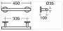 Ideal Standard Miscellaneous Contemporary 45cm Chrome Grab Rail