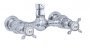 Perrin & Rowe 2Handle Shower Mixer with Up Outlet and Crosshead Handles