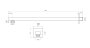 Scudo Square Extended Shower Arm - Chrome