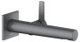 Keuco Edition 11 Single Lever Mixer for Wall Mounting Extension 197mm - Brushed Black / Chrome