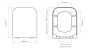 Tavistock Compass Square Wrap-Over Soft Close Toilet Seat