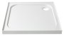 Coram 800 x 800mm Stone Resin Shower Tray with 4 Upstands - White