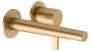 Keuco Edition 400 Single Lever Mixer Wall Mounted Extension 197mm - Brushed Brass