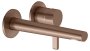 Keuco Edition 400 Single Lever Mixer Wall Mounted Extension 197mm - Brushed Red Gold