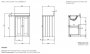 Tavistock Lansdown Sherwood Green 1200mm Underslung Unit & 2 Basins