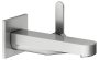Keuco IXMO Single Lever Mixer Wall-Mounted with 165mm Extension (Flat Square) - Stainless Steel