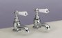 Silverdale Berkeley Bath Pillar Taps - Chrome
