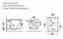 Scudo Riviera Square Wall-Hung Rimless Toilet & Seat - Matt Black